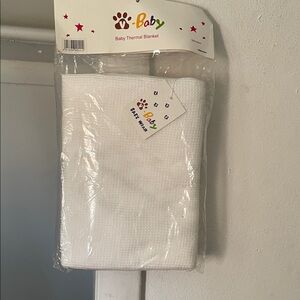 White Baby Thermal Blanket